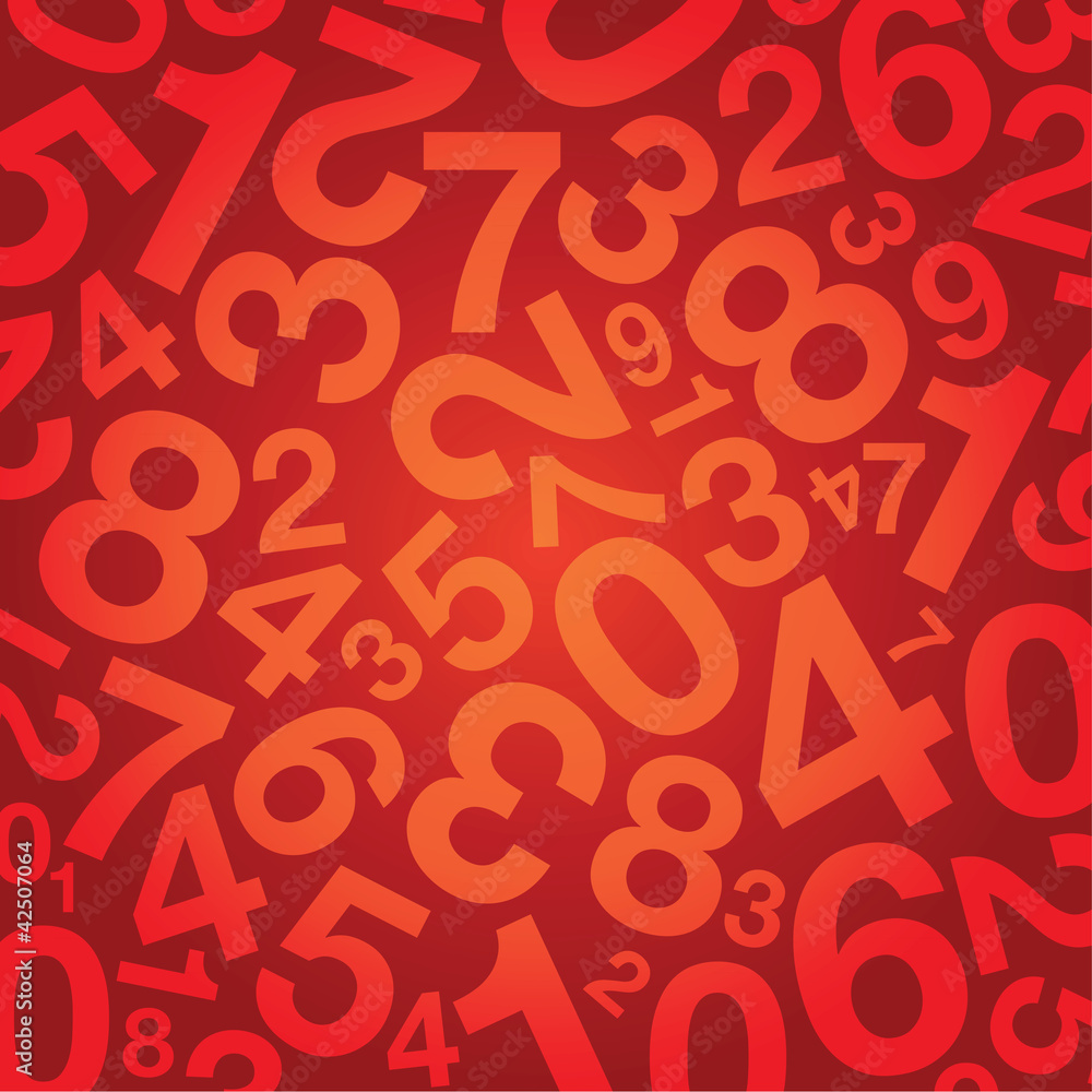 red number background red number background