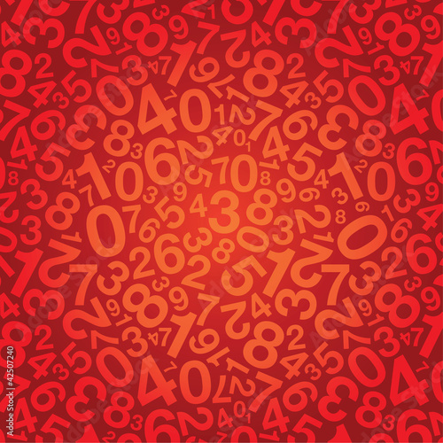 red number background