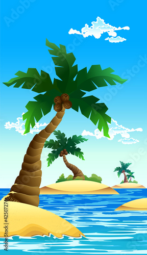 small coconut island