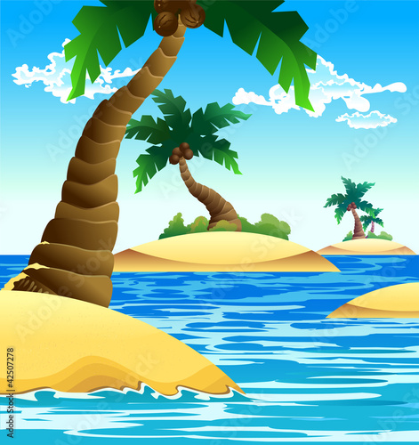 small coconut island