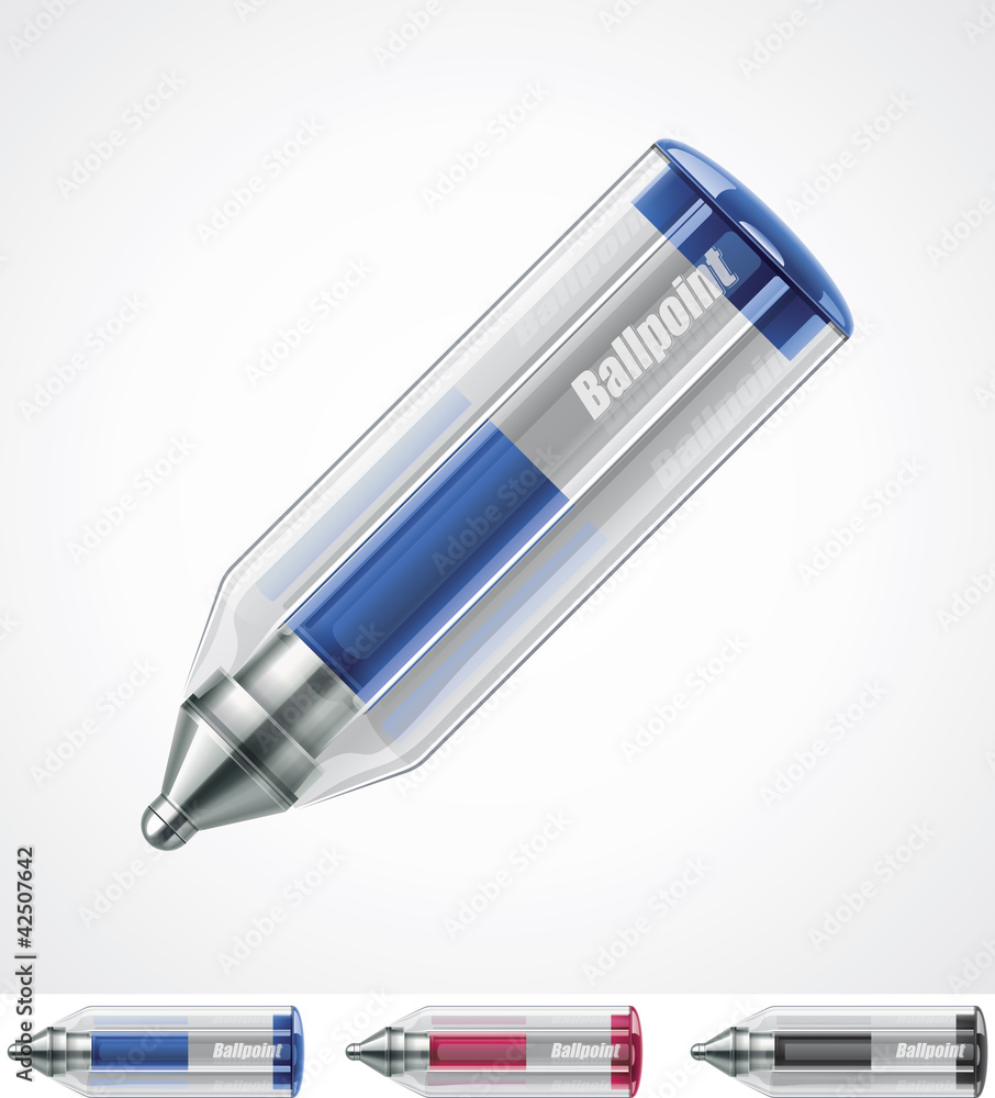 Vector ballpoint pen icon Vector ballpoint pen icon