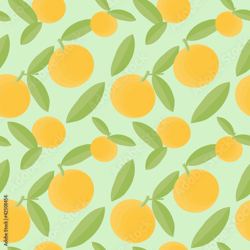 Orange fruits seamless pattern