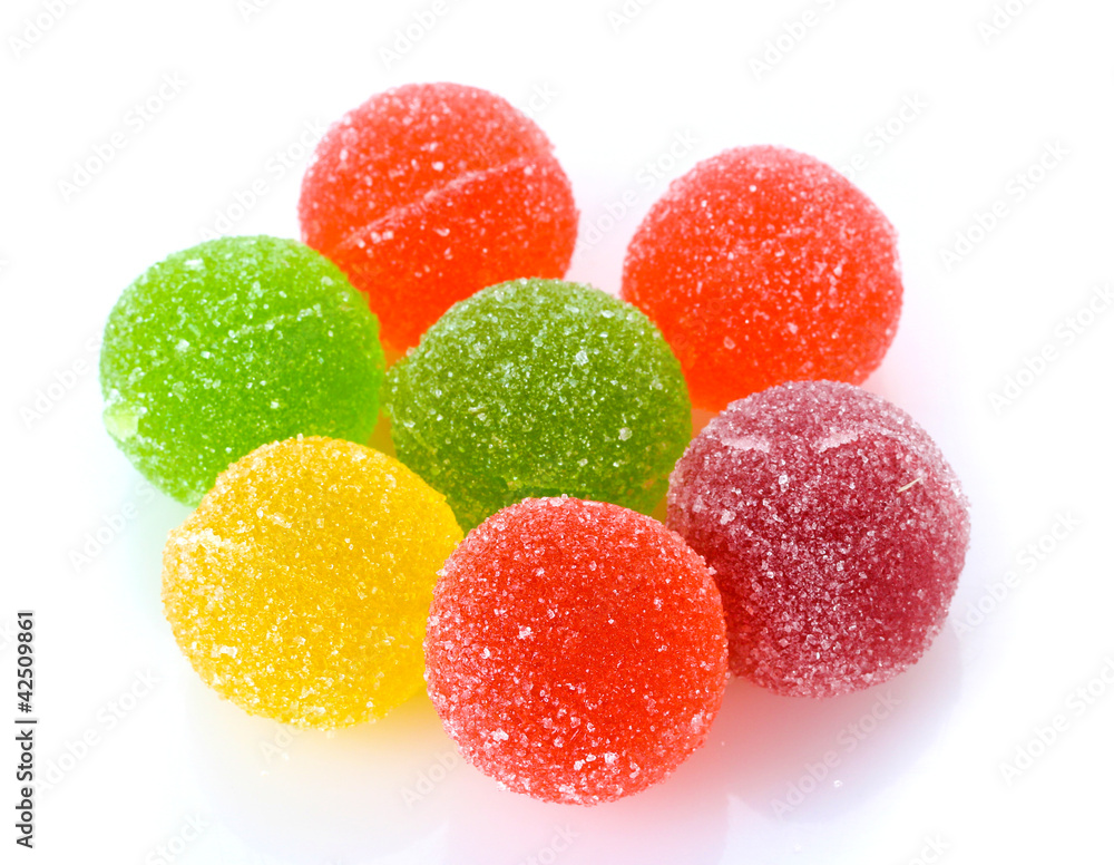 colorful jelly candies isolated on white colorful jelly candies isolated on white