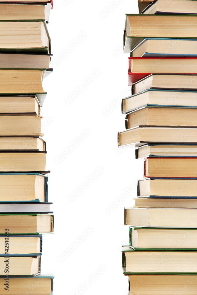 old books isolated on white old books isolated on white