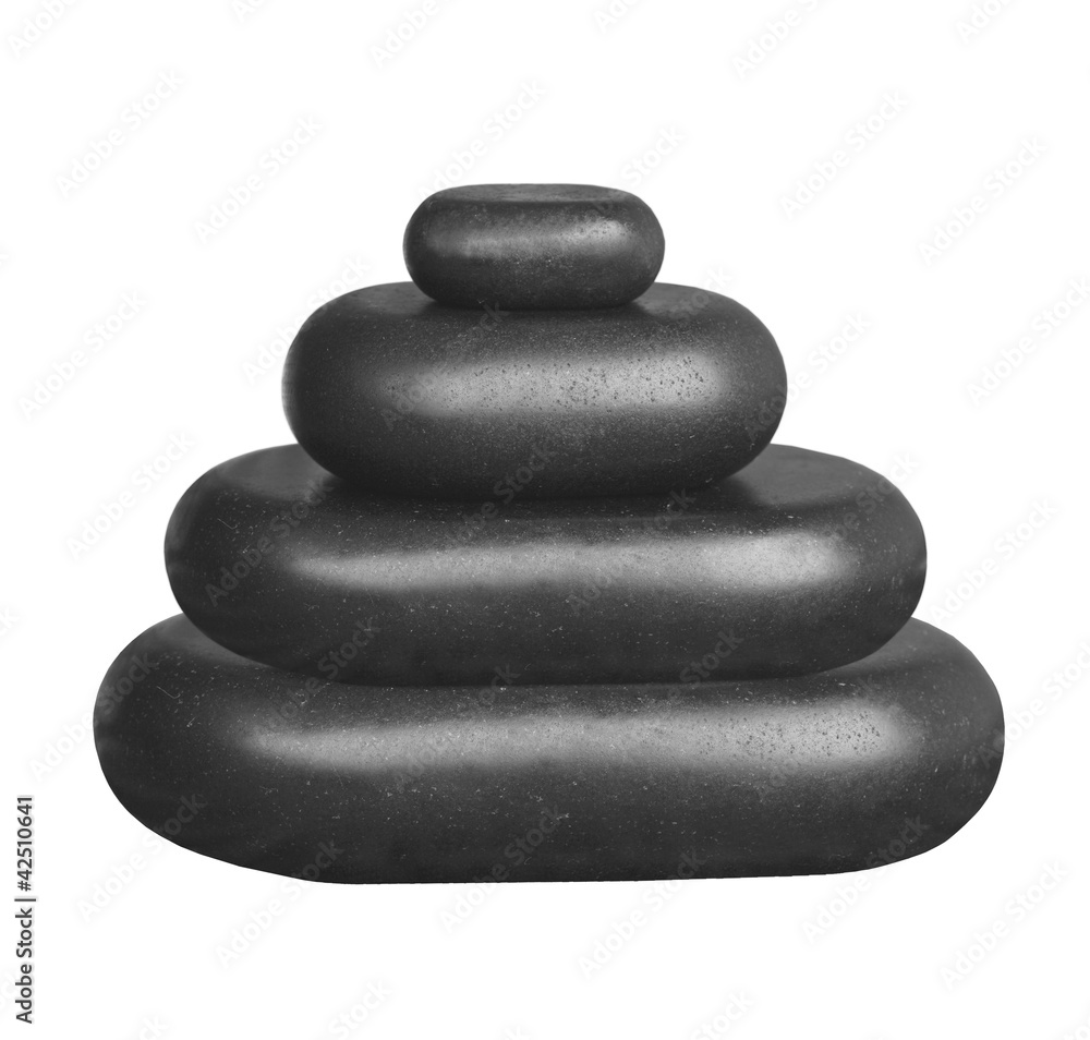 Spa stones isolated on white Spa stones isolated on white