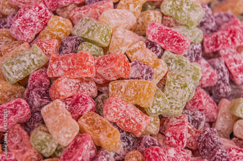 Closeup of colorful candy