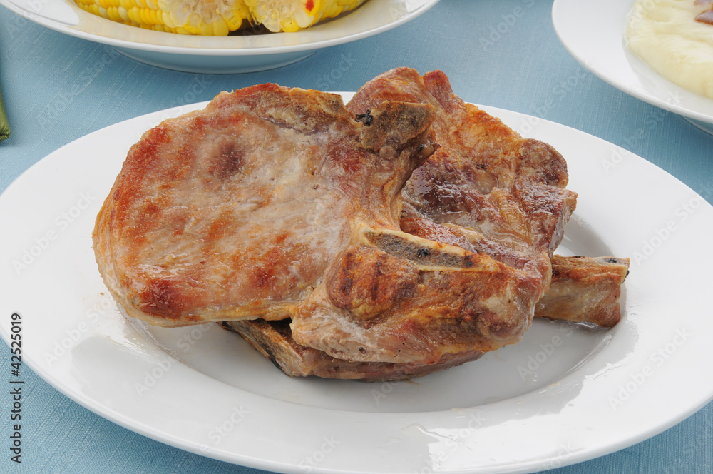 Grilled pork chops Grilled pork chops