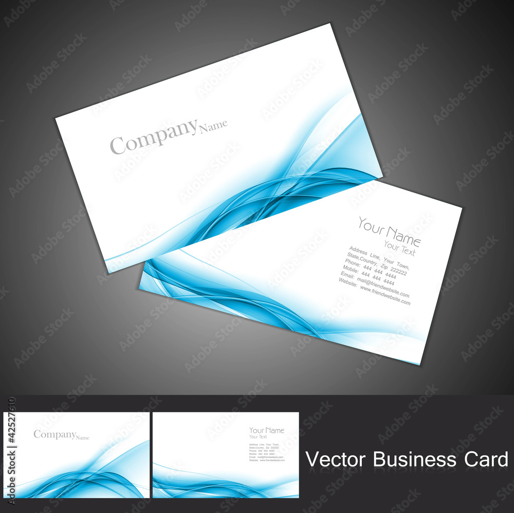Fototapeta premium abstract colorful business card set vector