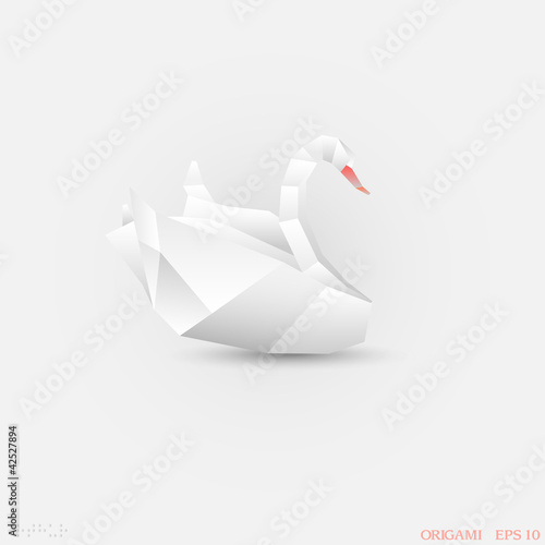 Origami swan