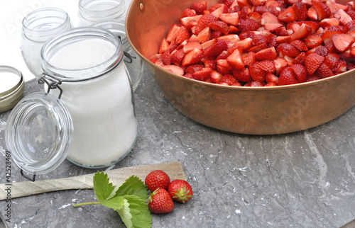 ingrédients pour préparation de confiture