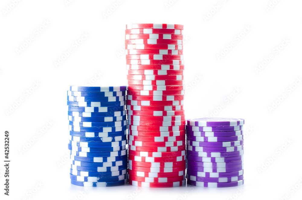 Fototapeta premium chips for poker