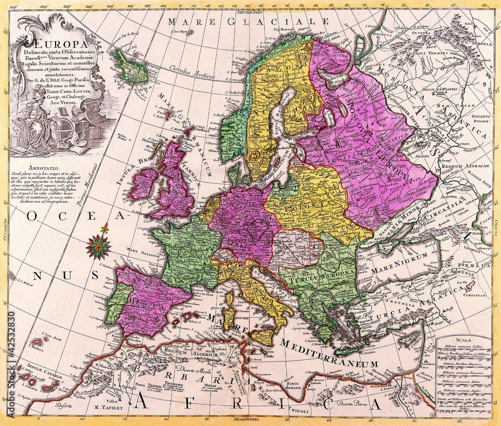 Obraz premium old map