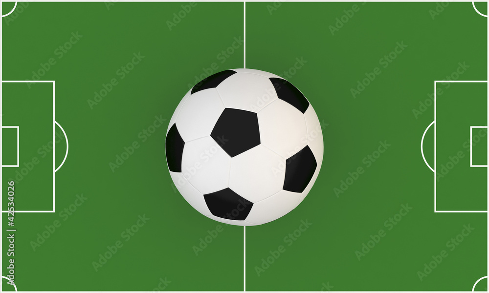 3d Soccer field 3d Soccer field