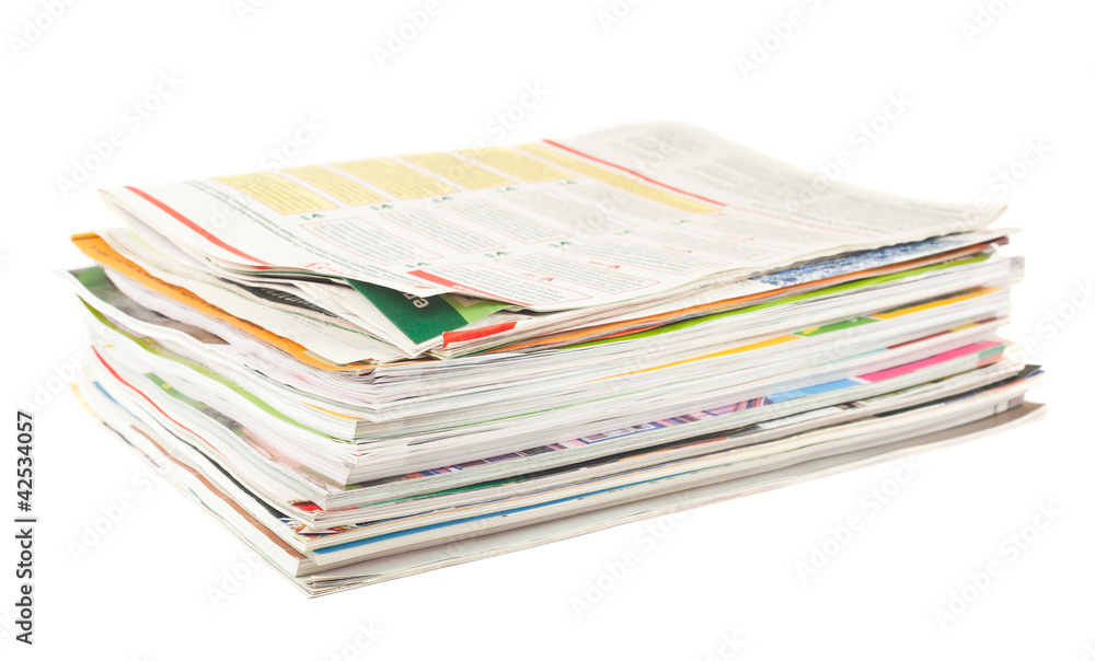 Stack of old magazines Stack of old magazines