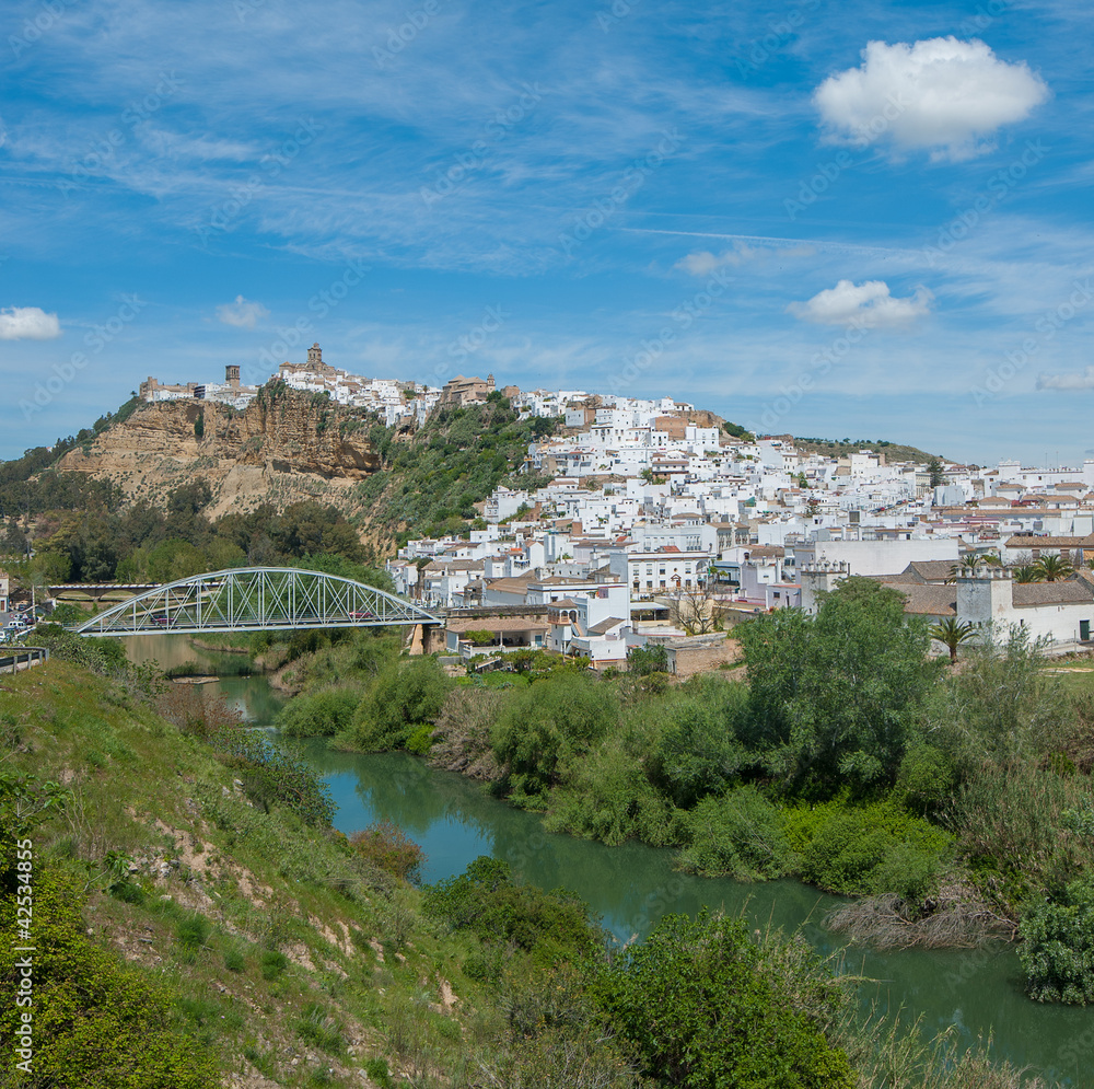 Panorama of Arcos de la Frontera, Andalusia, Spain