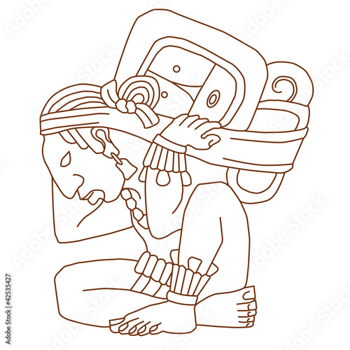 abstrakt maya figur religion
