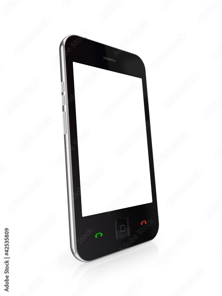 Modern mobile phone with touchscreen. Modern mobile phone with touchscreen.