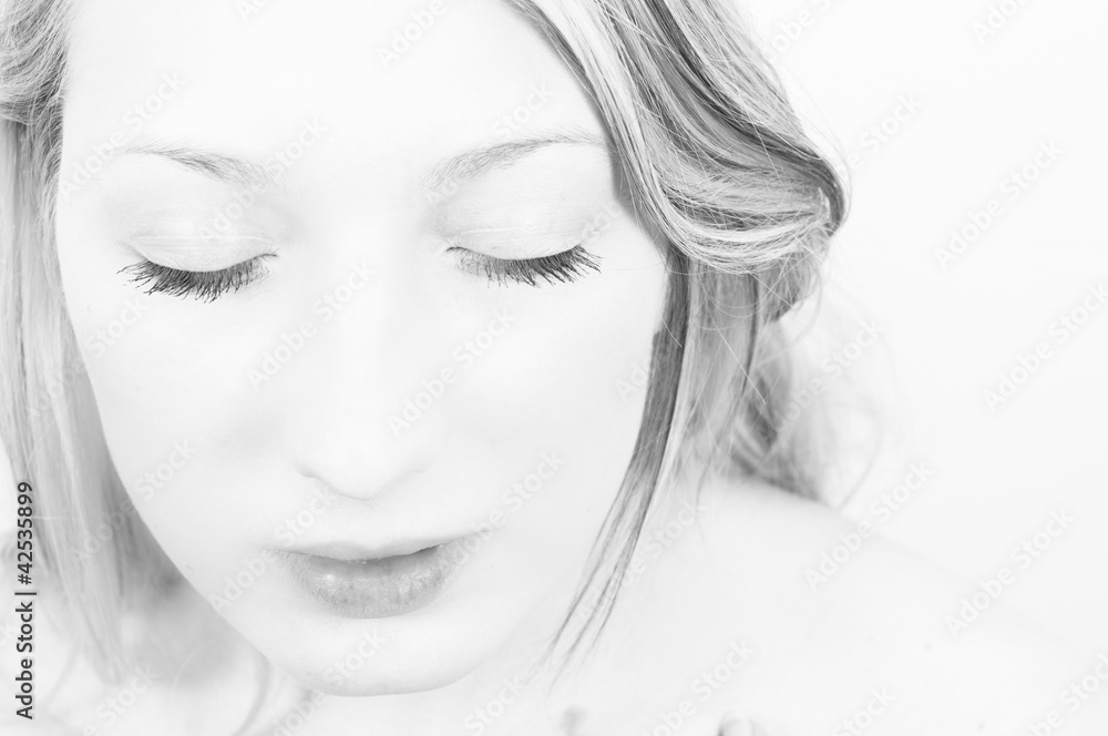 Fototapeta premium Closeup of a blond girl