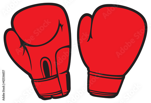 red boxing gloves