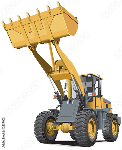 light-brown front end loader