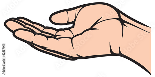empty open hand