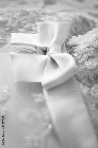 Fotografia bridesmaid dress with a large silk bow