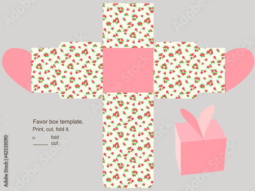 Gift box template