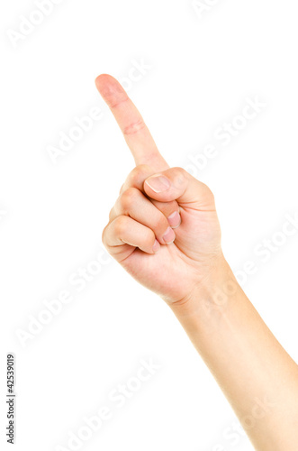 Hand pointing