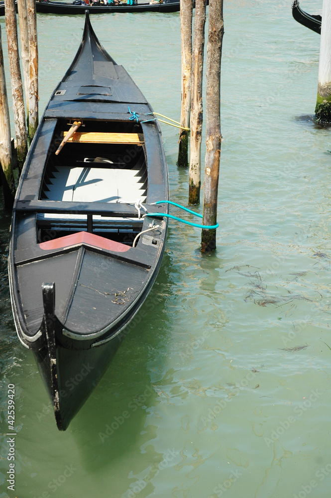 Gondola Veneziana in Canal Grande, Venezia, Italia