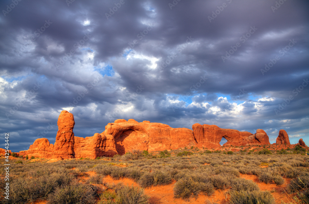 Scenic view at Arches National Park, Utah, USA