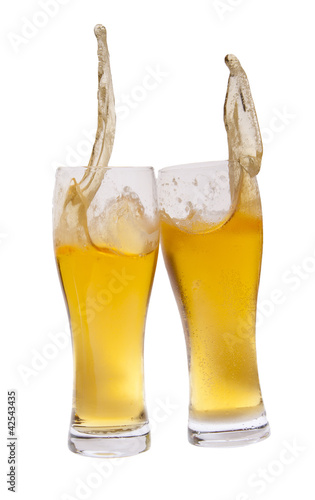 Beer isolated on white background