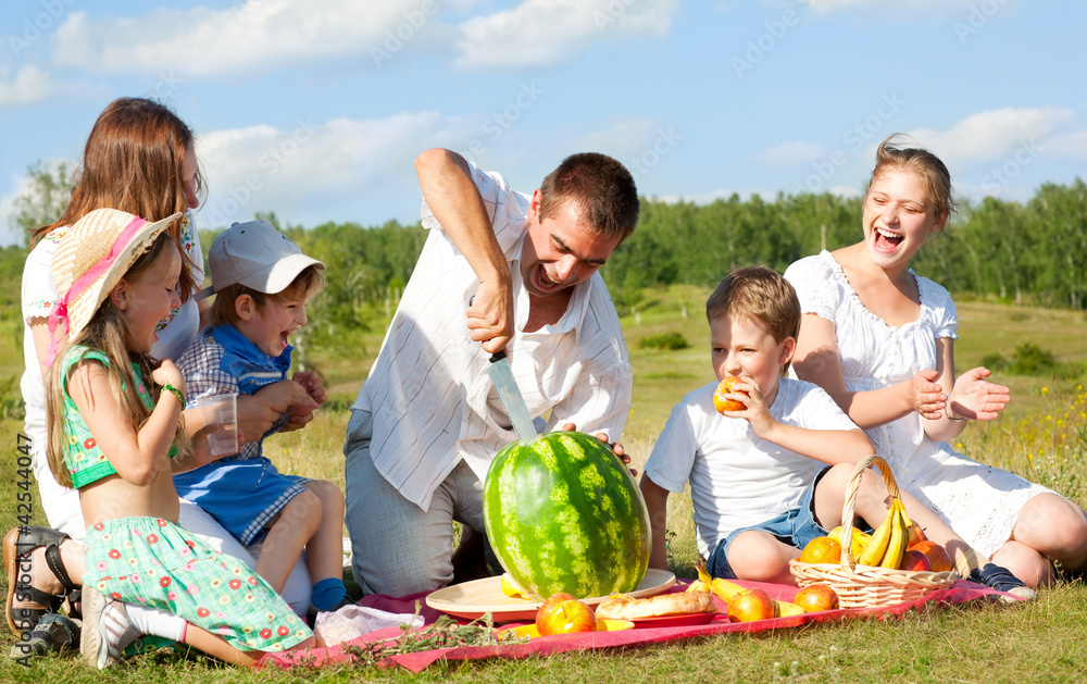 Fototapeta premium family picnic