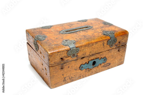 wooden moneybox