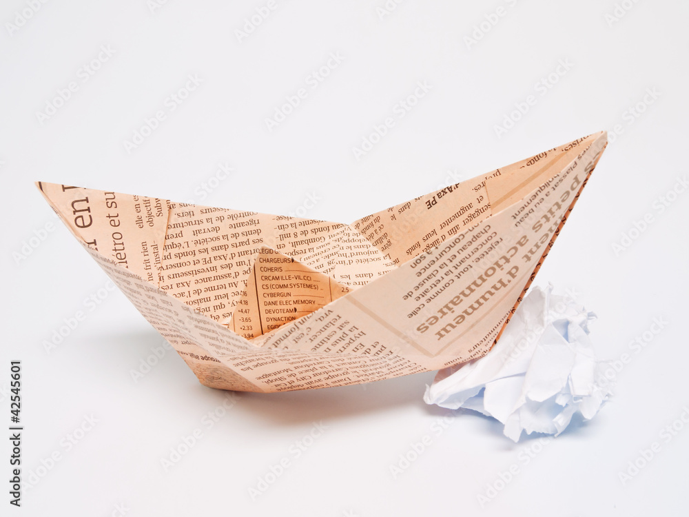 Obraz premium Papierschiffchen