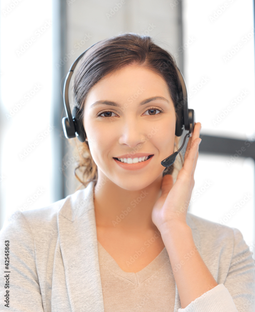 friendly female helpline operator friendly female helpline operator