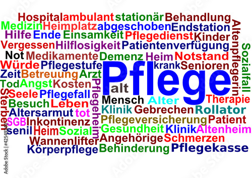 Wortwolke Pflege