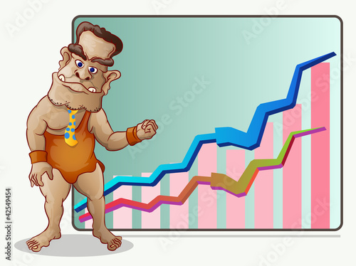 prehistoric businessman