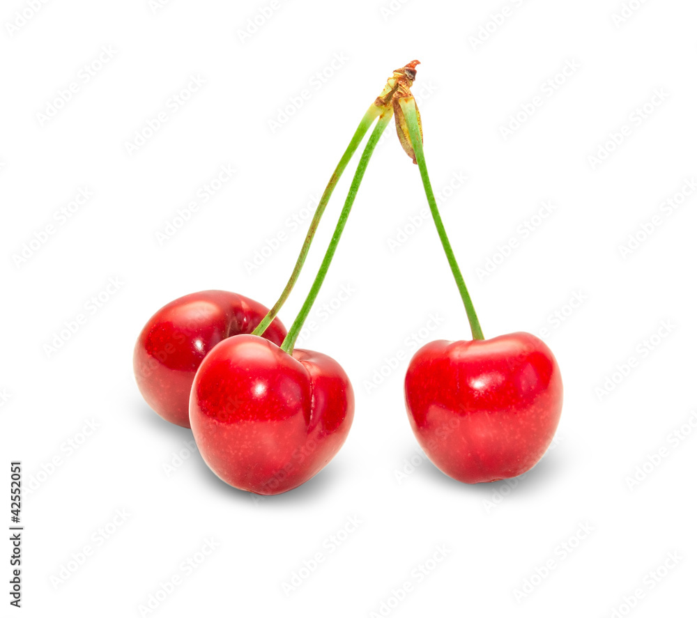 cherry isolated on white background