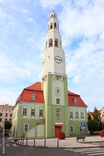 City hall in Gryfow Slaski city Poland photo