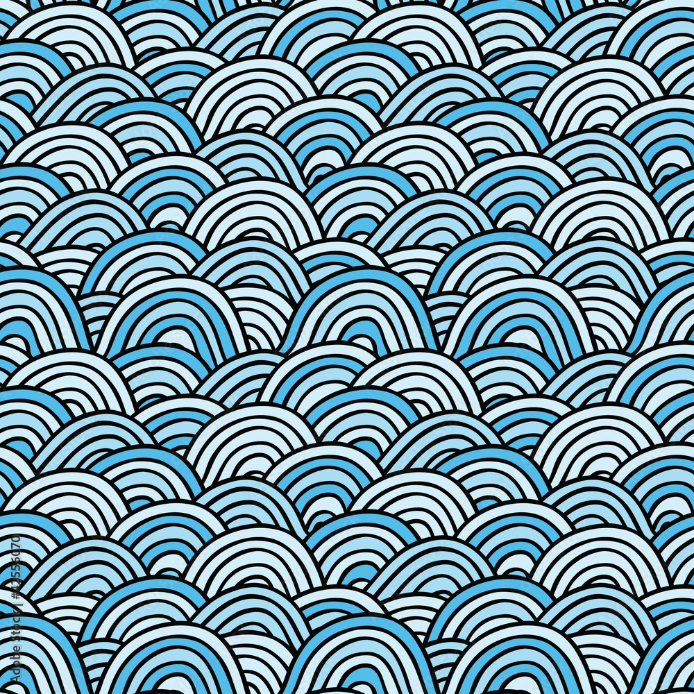 Sea background. Hand drawn vector illustration Sea background. Hand drawn vector illustration