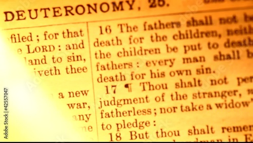 Close up of Holy Bible