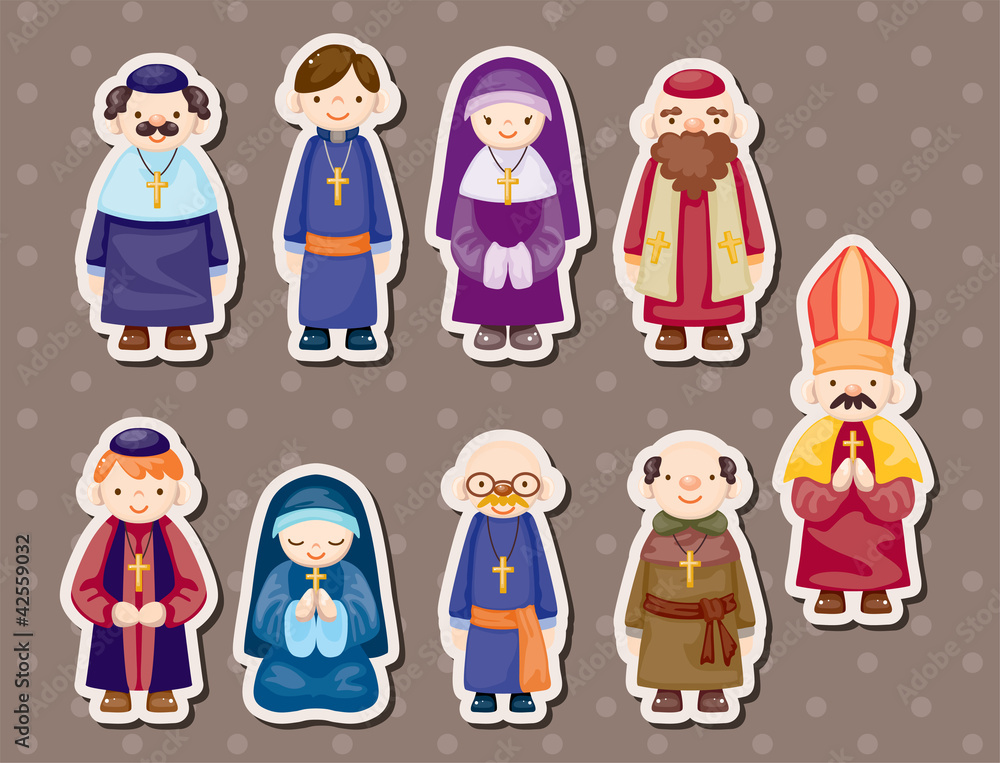 cartoon priest stickers cartoon priest stickers