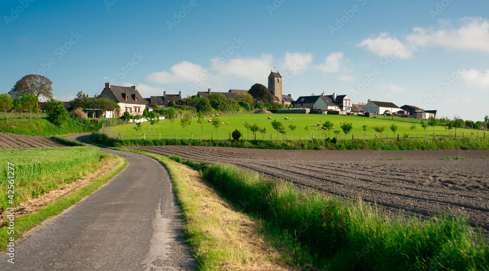 Petit village francais en Normandie - France