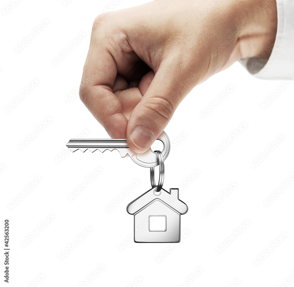 house key in hand