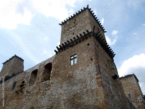 Towers of castle in Miskolc
