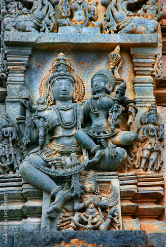 Wandrelief, Chennakesava-Temple, Belur, Indien