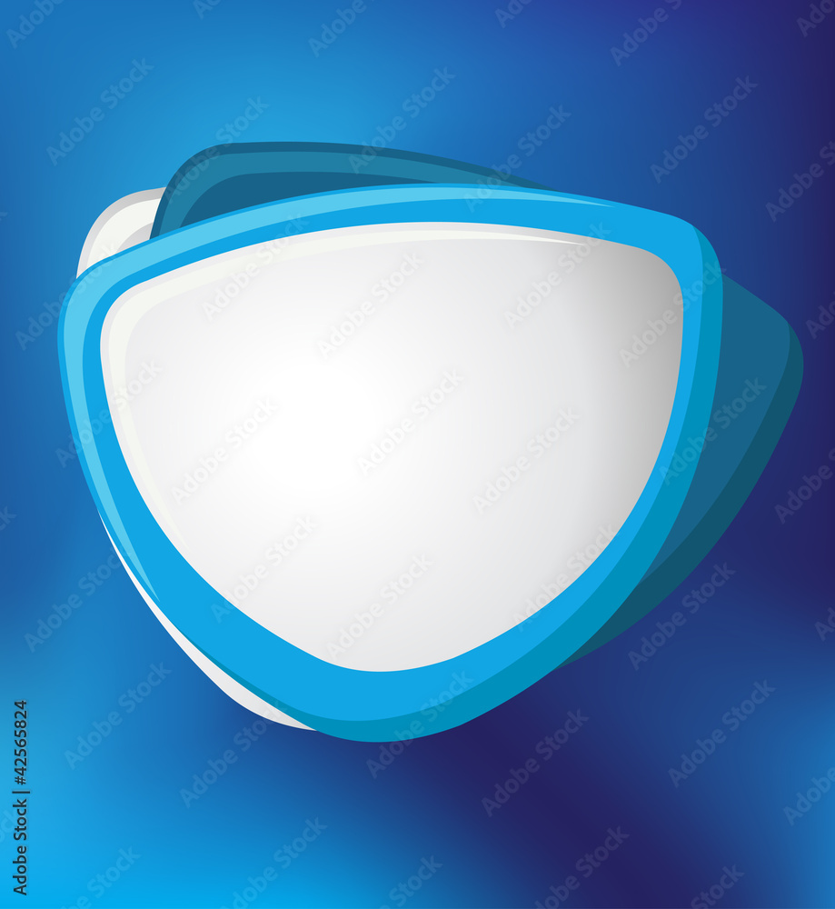 Blue template for advertising brochure Blue template for advertising brochure