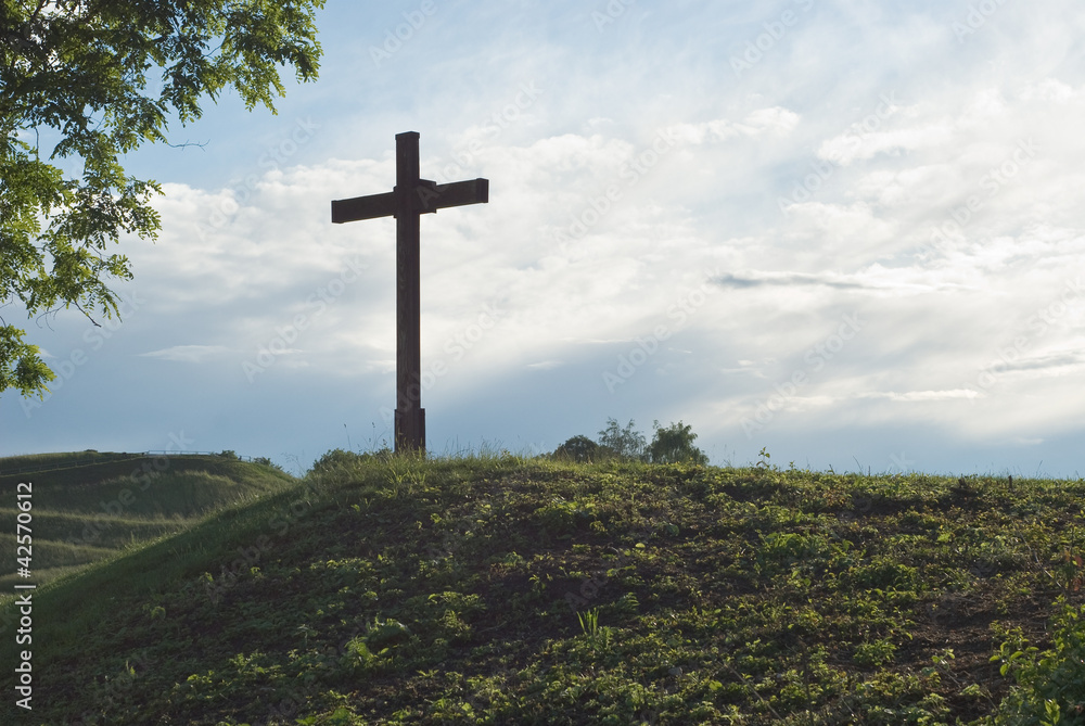 Cross on a Small Hill