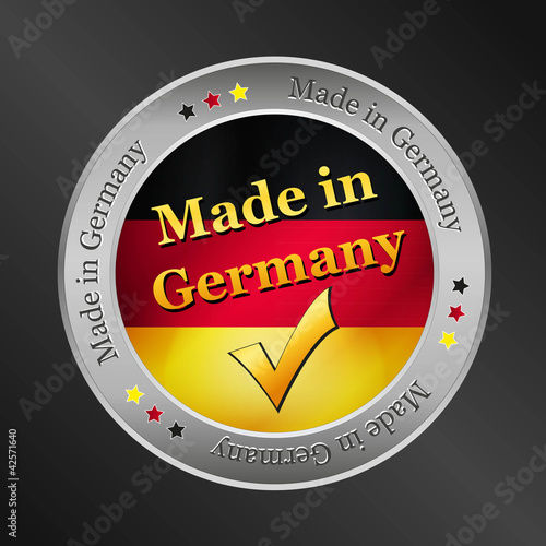 made in germany vector button