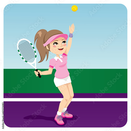 Woman Playing Tennis